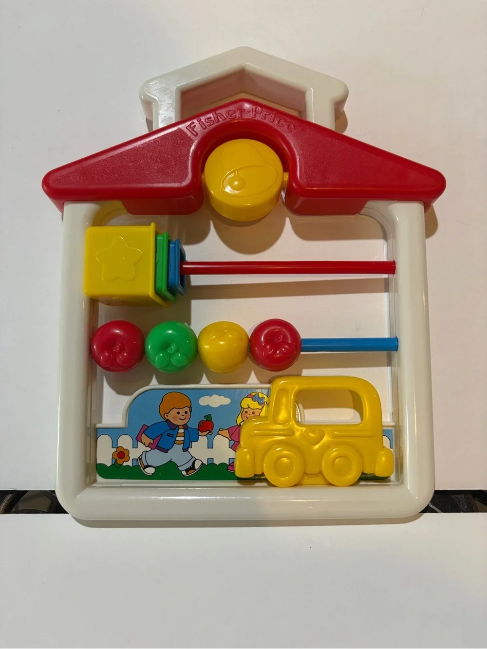 Vintage 1991 Fisher Price Activity House Busy Board Alphabet Toy #1052